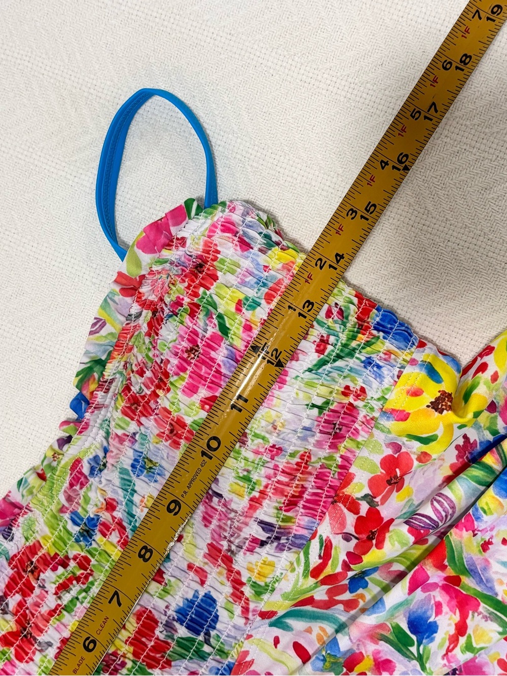 ☀️Floral Print Swim Tankini with Adjustable Straps - Multi - Picture 4 of 9